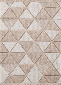 Resim Dekhera Lizbon Parlak Bukle Halı 1661 Bej - 80X150 
