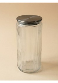 Resim Leelahome Metal Vakum Kapaklı Cam Saklama Kabı 2000 Ml Şeffaf 