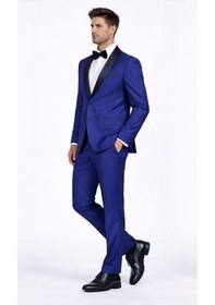 Resim Fabio Cassel Erkek Damatlık Slim Fit Takım Elbise Lacivert 