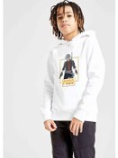 Resim Pubg Man Baskılı Unisex Çocuk Kapüşonlu Beyaz Sweatshirt 