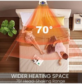 Resim Novahub 500w Hızlı Isıtıcı, Zamanlayıcı, Led Ekranlı Taşınabilir Seramik Isıtıcı 