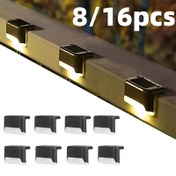 Resim 8/16'li Paket Güneş Enerjili Merdiven Işıkları, Balkon için LED Basamak Aydınlatması, Patio Bahçe Avlu Yolu Dekorasyonları, Enerji Verimli ve Kurulumu Kolay, Kablolamaya Gerek Yok 