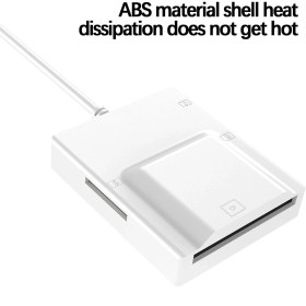 Resim CoverZone Tip C Kart Okuyucu 50cm Kablo Uzunluğu Type-C Kablolu Çoklu Kart Okuyucu Card Reader CF Compact Flash, SD kart, micro SD TF Card Memory Stick USB C Card Reader ZR780 