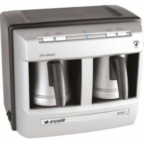 Resim K3190 Gri Türk Kahve Makinesi, Kaliteli ve Şık Tasarım, Kolay Kullanım 