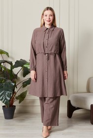 Resim Kadın Büyük Beden Bolerolu 2'li Takım - Lacivert / 4XL 