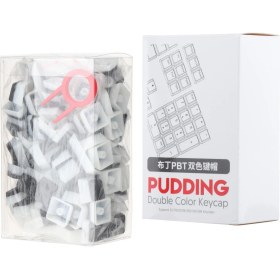 Resim Bestnify Pbt Pudding 108 Anahtar Arka Ayden Aydınlatmalı Key Kapak Seti Oyun Siyah 