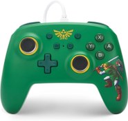 Resim Nintendo Switch için kablolu PowerA kontrol cihazı - Hyrule Defender, Gamepad, oyun kumandası, kablolu denetleyici, resmi lisanslı 