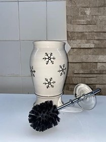 Resim RED SERAMİK Collection Naomi Kar Desenli Tuvalet Fırçalığı 