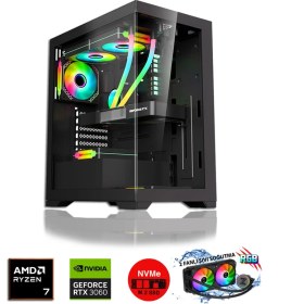 Resim Zeiron Pegasus RTX10 Ryzen 7 5700X 16GB Ram 1 Tb M.2 Nvme SSD 12GB 192BIT RTX3060 Sıvı Soğutmalı Oyuncu Masaüstü Bilgisayar 