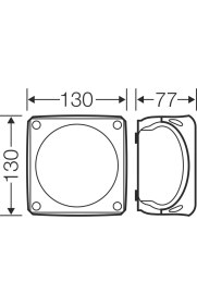 Resim Dk 0600 G Ip 66 Kablo Bağlantı Buatı 130 x 130 x 77 (10 Adet) 