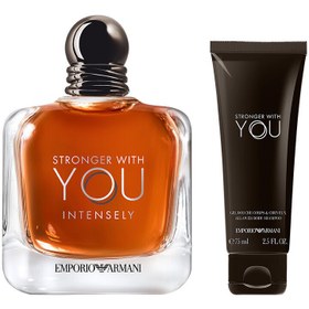 Resim Emporio Armani Stronger With You Intensely 100 ml & Duş Jeli Erkek Parfüm Seti 7829999999263 