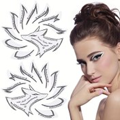 Resim Göz Makyajı Uygulaması İçin 12 Adet Dokusuz Göz Farı Etiketi, Eyeliner Makyaj Yardımcısı, Göz Makyajı İçin Güzellik Araçları 
