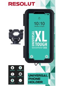 Resim resolut Suporte Motosiklet - Bisiklet Telefon Tutucu Kapalı Model 7 Inch Gidon Bağlantılı ( Xl Büyük Boy ) 