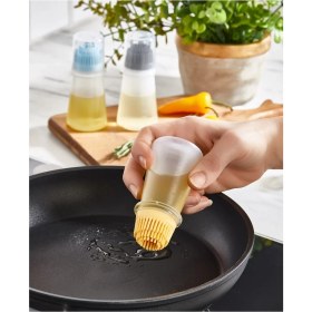 Resim Özbience Pratik Silikon Yağ ve Sos Fırçası, Yumurta ve Yağlık Kapsülü 