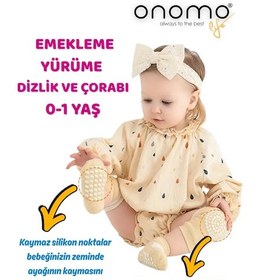 Resim Life 0-1 Yaş Bebek Yürüme Emekleme Çorap Ve Dizlik Seti 1 Çift Karışık Renkler KARIŞIK RENK 