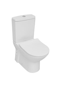 Resim Serel Friendly Kanalsız Duvara Sıfır Klozet + Rezervuar + İç Takım + Blaze Slim Yavaş Kapanan Kapak 4'lü Set Beyaz 