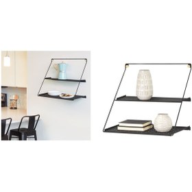 Resim Modern Askılı Yüksek Kalite İkili Raf 32x61x53cm 