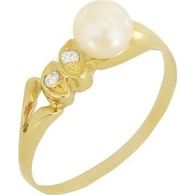 Resim Altın Inci Yüzük T007646 