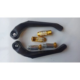 Resim RR Cbr 600 Rr Motosiklet Gidon Sapları Koruma Fren Debriyaj Kolları Gold (Altın Sarı) 