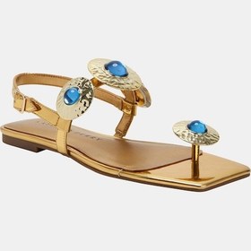 Resim Katy Perry The Camie Stone Kadın Altın Taşlı Sandalet Altın 