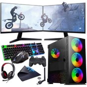 Resim INTEL i3 13100F 16GB 240SSD 1TB HDD 8GB RTX3050 Çift 24" Mon. (Gaming SET) Rogame