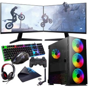 Resim INTEL i3 13100F 16GB 240SSD 1TB HDD 8GB RTX3050 Çift 24" Mon. (Gaming SET) 