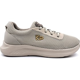 Resim KİNG PAOLO King Paolo Memory Foam Lastikli Kadın Yürüyüş Günlük Bej Spor Ayakkabı 