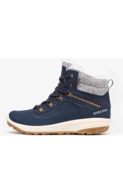 Resim Decathlon Quechua Kadın Outdoor Deri Kar Botu - Mavi - NH900 Mid 