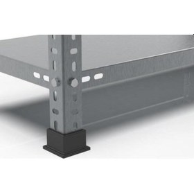 Resim 5 Katlı 3'lü Bitişik Paslanmaz Krom Raf - Inox Soğuk Oda Rafı, Buzhane Rafı 31x75 Cm-1.00 Mm-100 Cm Gri 