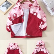 Resim Gençlerin Hafif Kapüşonlu Ceketi Erkek ve Kızlar için - Pastel Gökkuşağı Renk Bloğu Tasarımı, Gevşek Kesim Fermuarlı Ön Bahar/Sonbahar Kabanı Aplike Detayları ile, Elde Yıkanabilir Polyester Dış Giyim, Kızlar için Ceketler 
