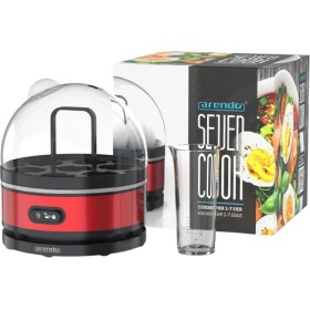 Resim Sevencook 400W Yumurta Pişirici Paslanmaz Çelik 1-7 Yumurta 