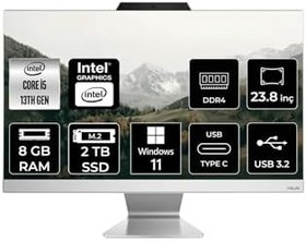 Resim ASUS A3402 i5 1335U 8GB 2TB SSD 23.8" FHD W11P All In One Bilgisayar & Per4 Bellek 