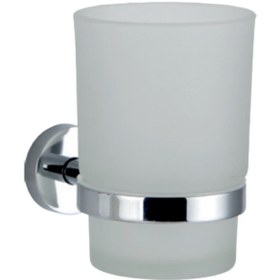 Resim Çelik Banyo Paslanmaz Pirinç Eser Camlı Diş Fırçalık Gri 