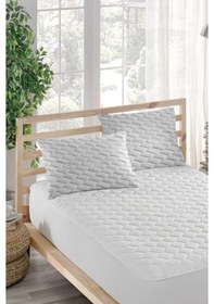 Resim Ely Parker Alez Takımı Sıvı Geçirmez Alez+Yastık Alezi 3 Parça %100 Mikrofiber Kapitoneli ELYASYL00 Beyaz 