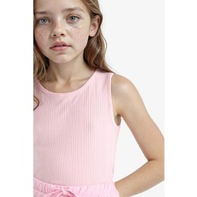 Resim DeFacto Bisiklet Yaka Basic Düz Atlet Kız Çocuk Z7815A625HS 