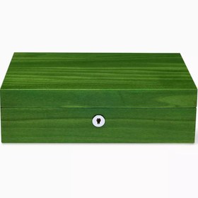 Resim Heritage Chroma 4’lü Lake Ahşap Saat Kutusu, Lüks El İşçiliği - Yeşil 