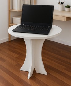 Resim ARS TAŞ Fiskos Yuvarlak Sehpa MDF 