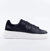 Resim Guess Elban Erkek Siyah Deri Sneaker Fmfbanlel12-black Siyah 