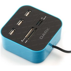 Resim Dark Dk-Ac-Ucr202Bl 3Xusb2.0 Microsd/Sd/Mmc/M2/Ms Pro Duo Kart Ok 
