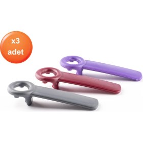 Resim Righton 3 Adet Renkli Kavanoz Açacağı Şişe Kapak Açacağı 