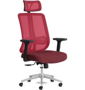 Resim Calitteoyuncukoltuk Calitte Yönetici Çalışma Koltuğu | Spark Başlıklı | Kırmızı Krom 