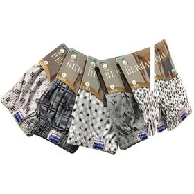 Resim Berrak 1053 Erkek Desenli Boxer Pamuklu 6'Lı Paket 