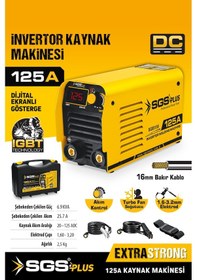 Resim Sgs5155 İnvertör Kaynak Makinası 125 Amper Akım Korumalı 