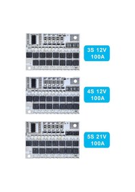 Resim 5S - 100A Balanslı Bms Lityum Batarya Şarj Koruma Devre... 