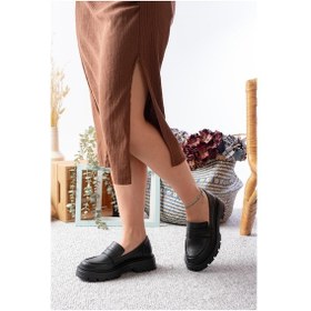 Resim Asmi Shoes Kadın Mira Loafer Günlük Ayakkabı Siyah Siyah 