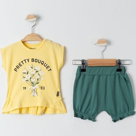 Resim Miniworld Kız Bebek Takım 6-18 Ay Sarı 17d17822124s1-3 Sarı 