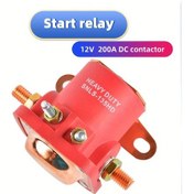 Resim Willowhaven Yüksek Akımlı 12v Kamyon Rölesi - Kırmızı Solenoid Valf İle Gelişmiş Marş Performansı 