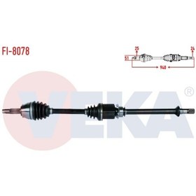 Resim Veka-Fi8078 Komple Aks Sag Ön Fiat Doblo (119,123) 1.3 Mjt M-T Uz 515300262 