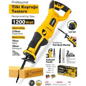 Resim Sgs SGS5270 - 1200 Watt Elektrikli Tilki Kuyruğu Testere 