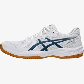 Resim Asics Upcourt 6 Erkek Beyaz Voleybol Ayakkabısı 1071a104-100 Beyaz 